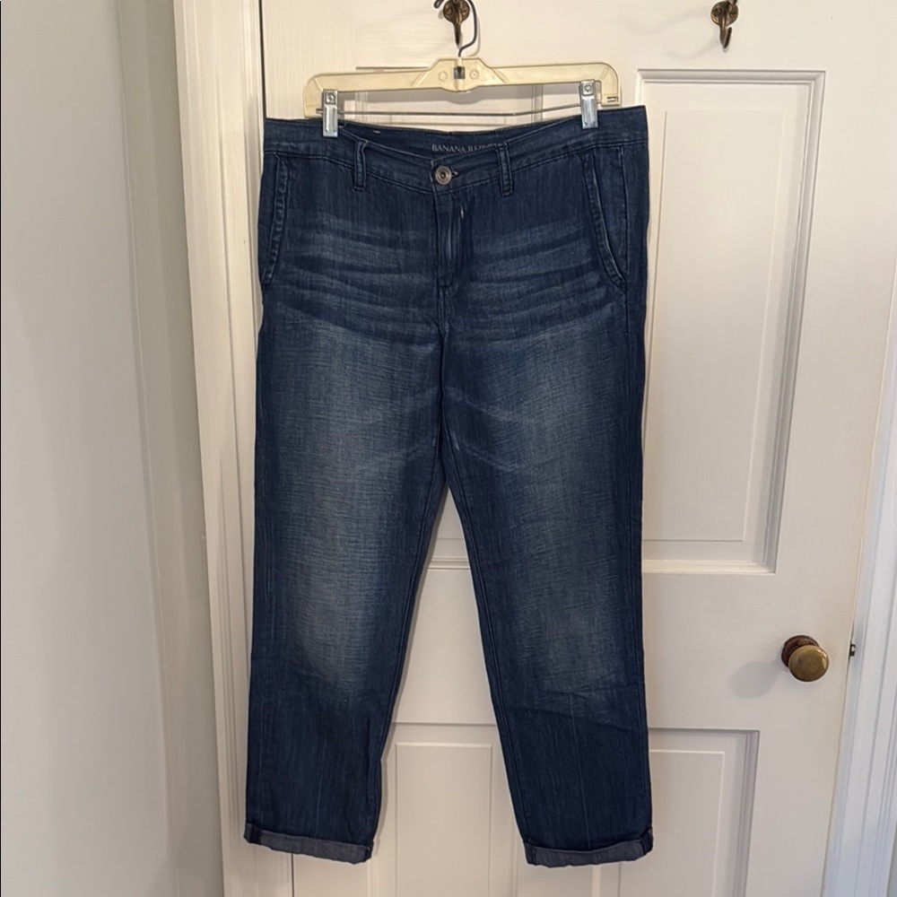 Vintage Banana Republic Women's Blue Jeans